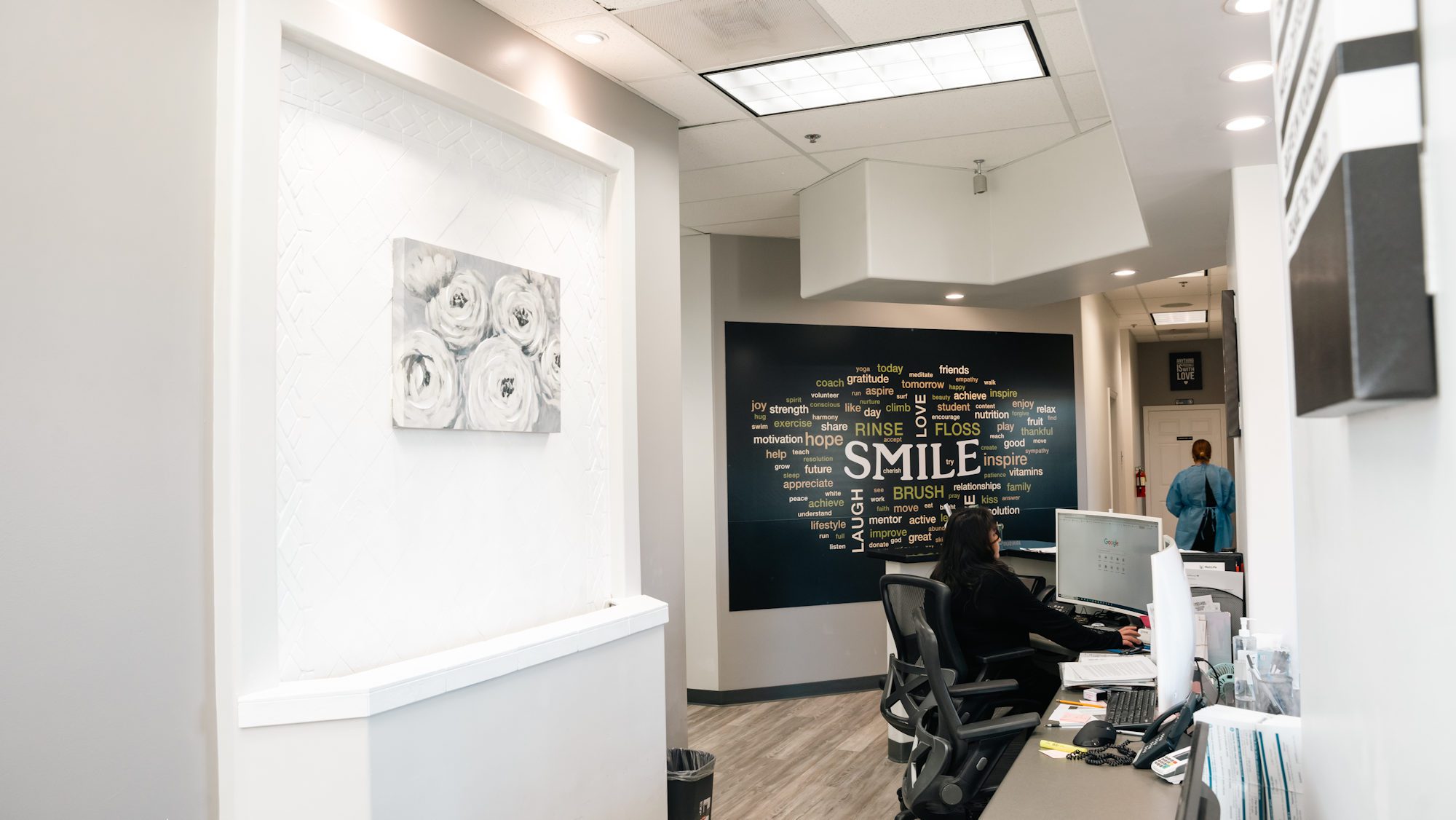 Rose Dental Group & Orthodontics reception area
